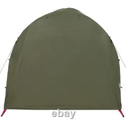 Tente tunnel familiale WALPLUS 6 personnes vert olive imperméable pour extérieur