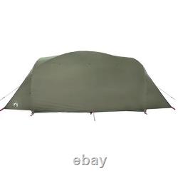 Tente tunnel familiale WALPLUS 6 personnes vert olive imperméable pour extérieur