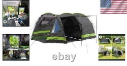 Tente tunnel familiale durable pour 6/12 personnes, imperméable et avec un espace de vie spacieux