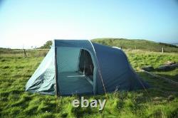 Tente tunnel familiale imperméable Vango Skye 500 pour 5 personnes, verte