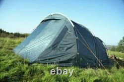 Tente tunnel familiale imperméable Vango Skye 500 pour 5 personnes, verte