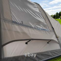 Tente tunnel gonflable Tambu Husir 4 personnes pour camping en famille extérieure marron