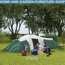 Tente tunnel grande pour 6-9 personnes avec trois chambres et salon pour le camping et la randonnée