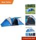 Tente Tunnel Octogonale Pour 4 Personnes Avec Excellente Protection Imperm&eacute;able Et Auvent