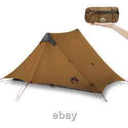 Tente ultralégère 2 personnes 3 saisons, tente pyramidale légère pour le camping