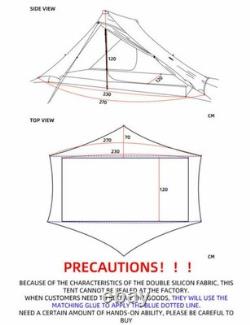 Tente ultralégère LANSHAN 2 PRO pour 2 personnes, 3 saisons, camping en randonnée, 20D Silnylon