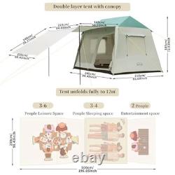 Tentes de camping imperméables grandes tentes familiales en dôme pour randonnée, pique-nique et voyage en plein air