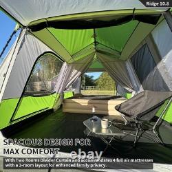 Tentes imperméables instantanées de type cabine pour 2 à 8 personnes, grande tente familiale pour camping, activités de plein air et randonnée