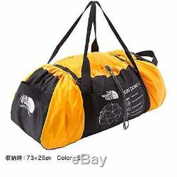 The North Face Geodome 4 Tente Avec Empreinte Nv21800 Jaune Safran F / S Withtrack #