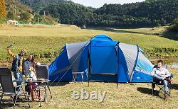 Timber Ridge Camping Tent Tunnel 4-6 Homme Grande Famille Avec 2 Chambres 4