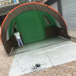 Uk 10 Personnes Grand Groupe Waterproof Family Festival Camping Tent Outdoor Tunnel