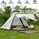 Uk Imperméable Léger Double-layer Family Indian Style Teepee Camping Tent