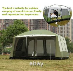 Ultra Grand Camping Familial 12 Personnes Tente Imperméable Tente De Randonnée Seulement Peu À Gauche