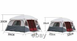 Ultra-grand Camping Tente Imperméable Famille Fête Voyage En Plein Air Marquee Tente