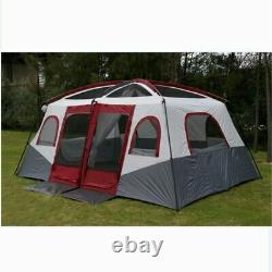 Ultralarge Camping Tent Two Living Rooms Large Family Outdoor Party 6-12 Personnes