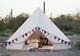 Us Canvas Bell Tent 6m Glamping Camping Bell Tente Yourtes Imperméables À L’eau Grande Extérieur