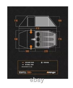 VANGO SCAFELL 300 + Plus TENTE TUNNEL 3 PERSONNES TREK 2025 POUR RANDONNÉE DOFE
