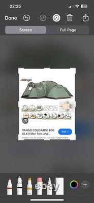 Vango Colorado 800 DLX Grande Tente de Camping pour Famille 8 Personnes