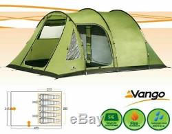 Vango Icarus 500 5 Personne Berth Famille Tente Camping Vacances Laurel Deluxe DLX Mk