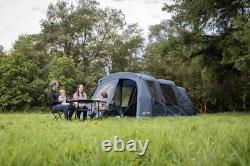 Vango Savannah 400 Ensemble de Tente de Camping Familiale à Arceaux pour 4 Personnes (Bleu Foncé)