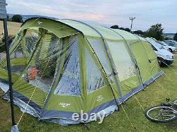 Vango Taiga 600xl Airbeam Large Tent Quick Fixe 12 Mins! Beaucoup De Condition