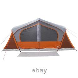 WALPLUS Tente cabine grise et orange avec toit 480 x 273 x 205 cm pour le camping en plein air