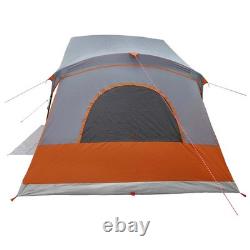 WALPLUS Tente cabine grise et orange avec toit 480 x 273 x 205 cm pour le camping en plein air