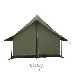 WALPLUS Tente de cabane vert armée 340x246x210 cm Tente d’extérieur en polycoton