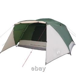 WALPLUS Tente de camping avec porche, tente familiale verte imperméable pour 4 personnes
