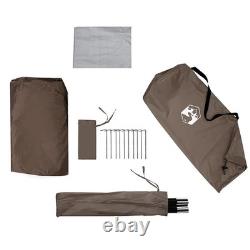 WALPLUS Tente de douche marron imperméable pour usage extérieur et vestiaire