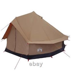 WALPLUS Tente familiale marron 8 personnes en polycoton grande tente de camping