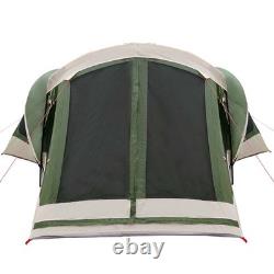 WALPLUS Tente familiale verte 550x555x208 cm Grand abri de camping 12 personnes