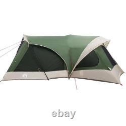 WALPLUS Tente familiale verte 550x555x208 cm Grand abri de camping 12 personnes