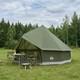 Walplus Tente Tipi De Camping Vert Olive 300 X 300 X 200 Cm En Polyester Et Acier