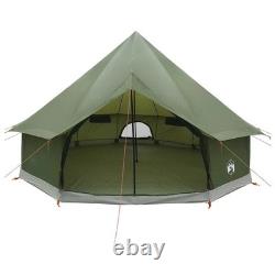 WALPLUS Tente tipi de camping vert olive 300 x 300 x 200 cm en polyester et acier