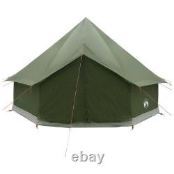 WALPLUS Tente tipi de camping vert olive 300 x 300 x 200 cm en polyester et acier