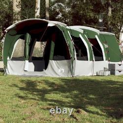 WALPLUS Tente tunnel familiale 8 personnes verte imperméable pour camping