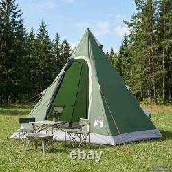 WALPLUS tente tipi verte pour 3 personnes, abri extérieur imperméable pour camping