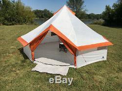 Yourte 8 Personne Tente De Camping Avec Grande D'accès Facile Vestibule Randonnée En Plein Air Grand Camp